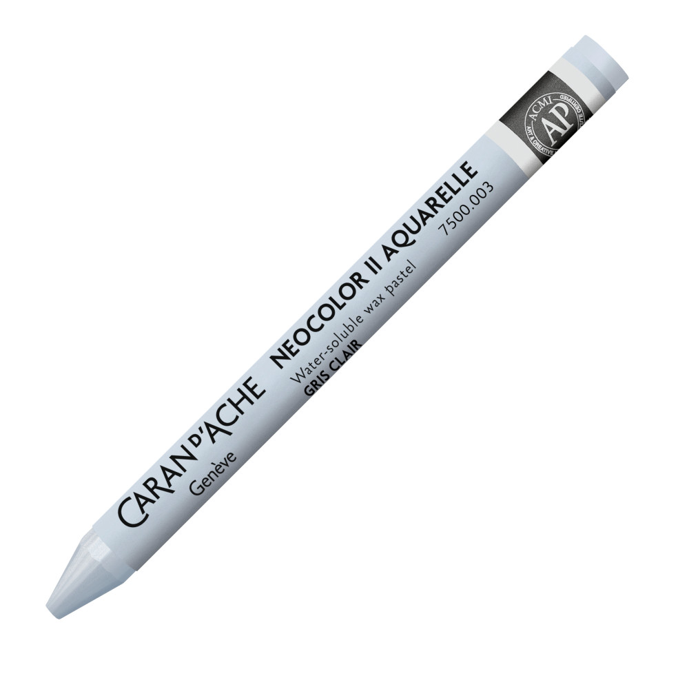Neocolor II water-soluble wax pencil - Caran d'Ache - 003, Light Grey