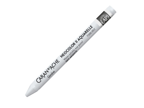 Neocolor II water-soluble wax pencil - Caran d'Ache - 002, Silver Grey