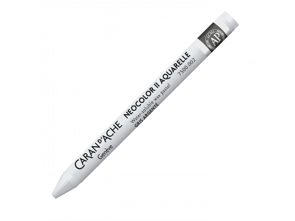 Pastela akwarelowa Neocolor II - Caran d'Ache - 002, Silver Grey