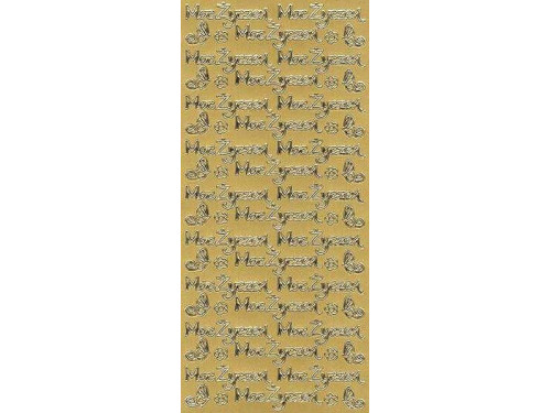 Stickers - Moc Życzeń 3468 Gold