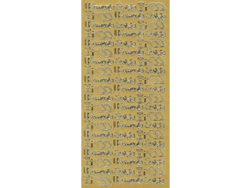 Stickers - I Komunia Święta 3457 Gold