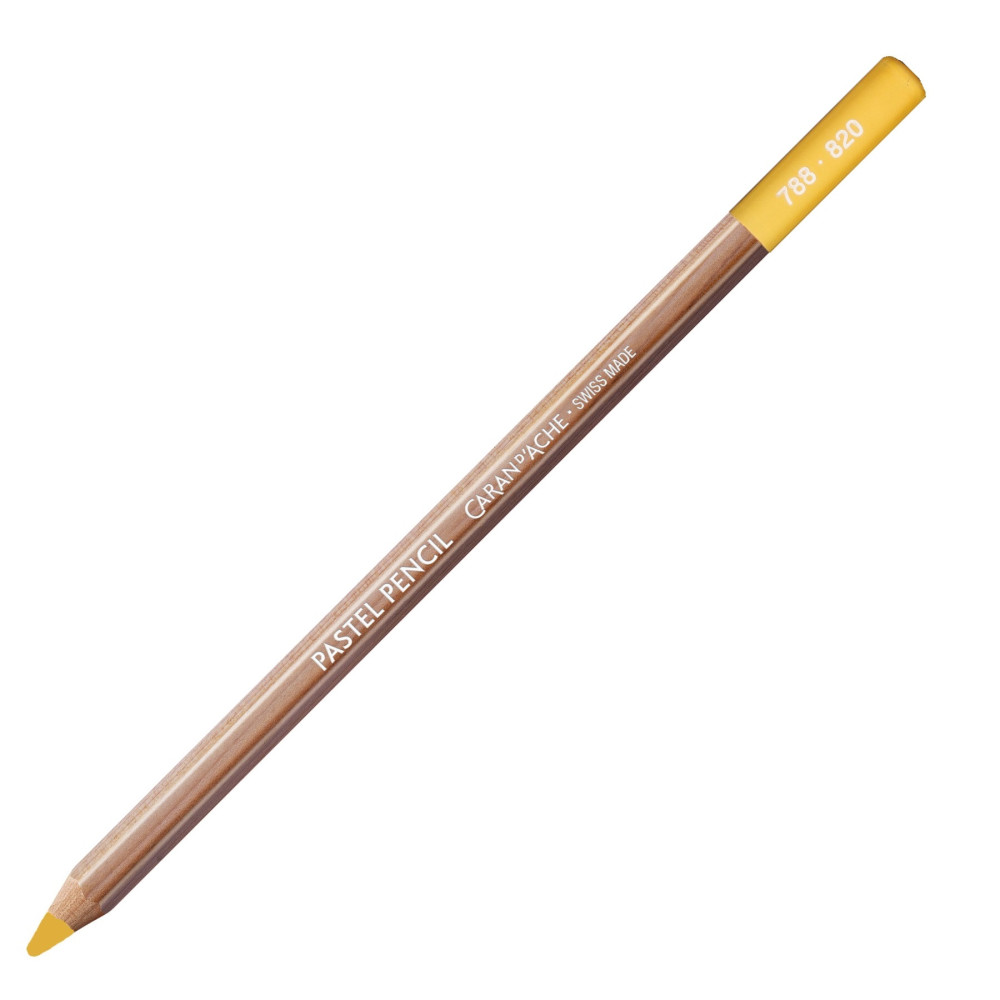 Dry Pastel Pencil - Caran d'Ache - 820, Golden Bismuth Yellow