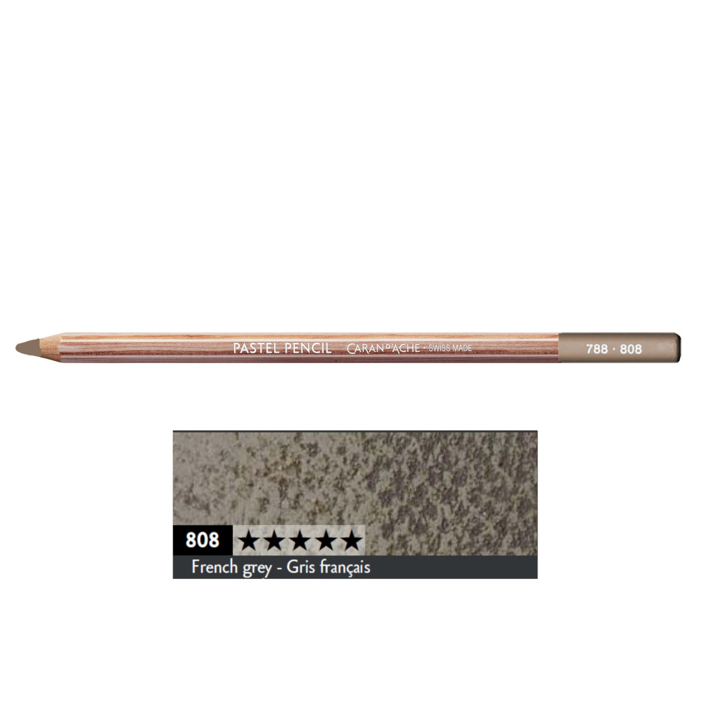 Dry Pastel Pencil - Caran d'Ache - 808, French Grey