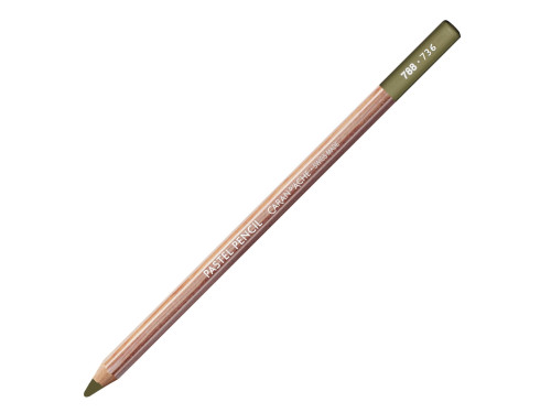 Pastela sucha w kredce Pastel Pencil - Caran d'Ache - 736, Brown Olive 50%
