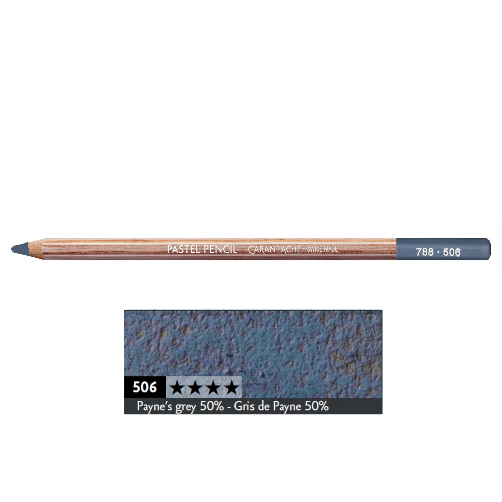 Dry Pastel Pencil - Caran d'Ache - 506, Payne's Grey 50%