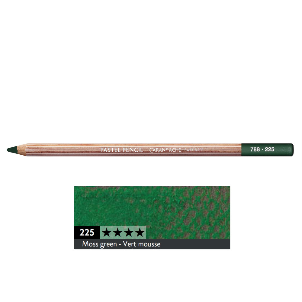 Dry Pastel Pencil - Caran d'Ache - 225, Moss Green