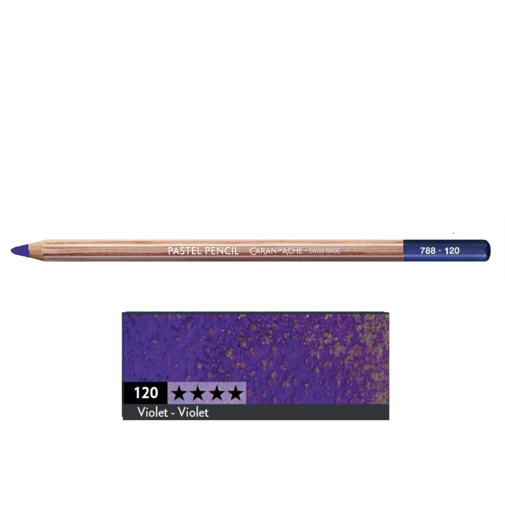 Dry Pastel Pencil - Caran d'Ache - 120, Violet