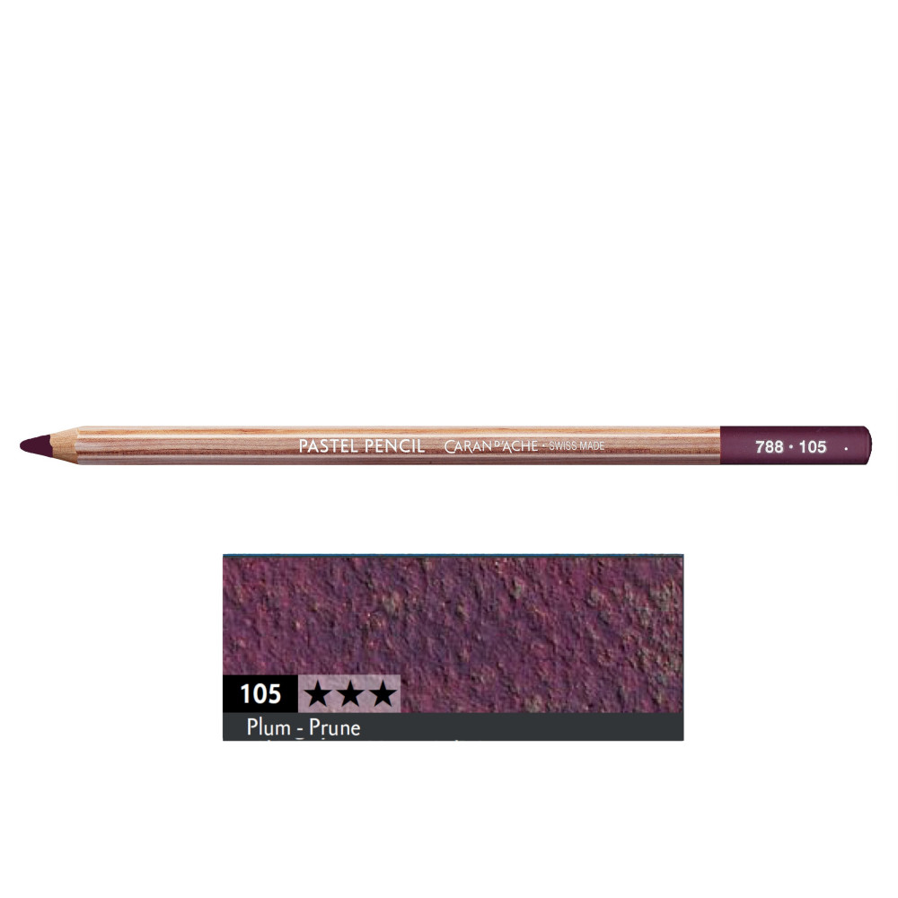 Dry Pastel Pencil - Caran d'Ache - 105, Plum