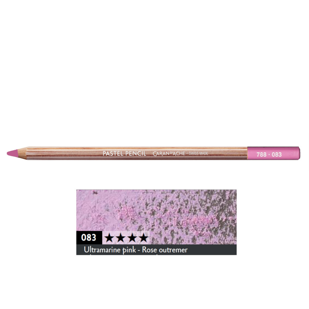 Dry Pastel Pencil - Caran d'Ache - 083, Ultramarine Pink