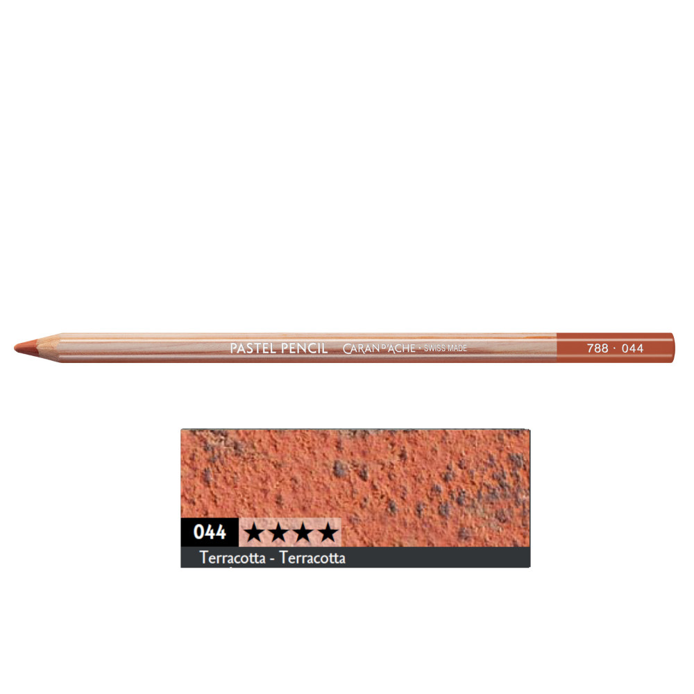 Dry Pastel Pencil - Caran d'Ache - 044, Terracotta