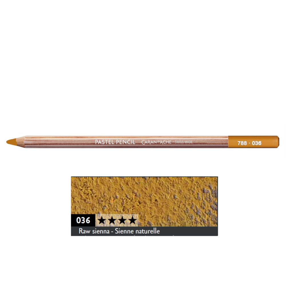 Dry Pastel Pencil - Caran d'Ache - 036, Raw Sienna