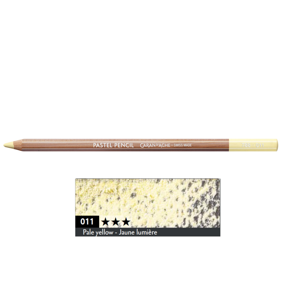 Dry Pastel Pencil - Caran d'Ache - 011, Pale Yellow