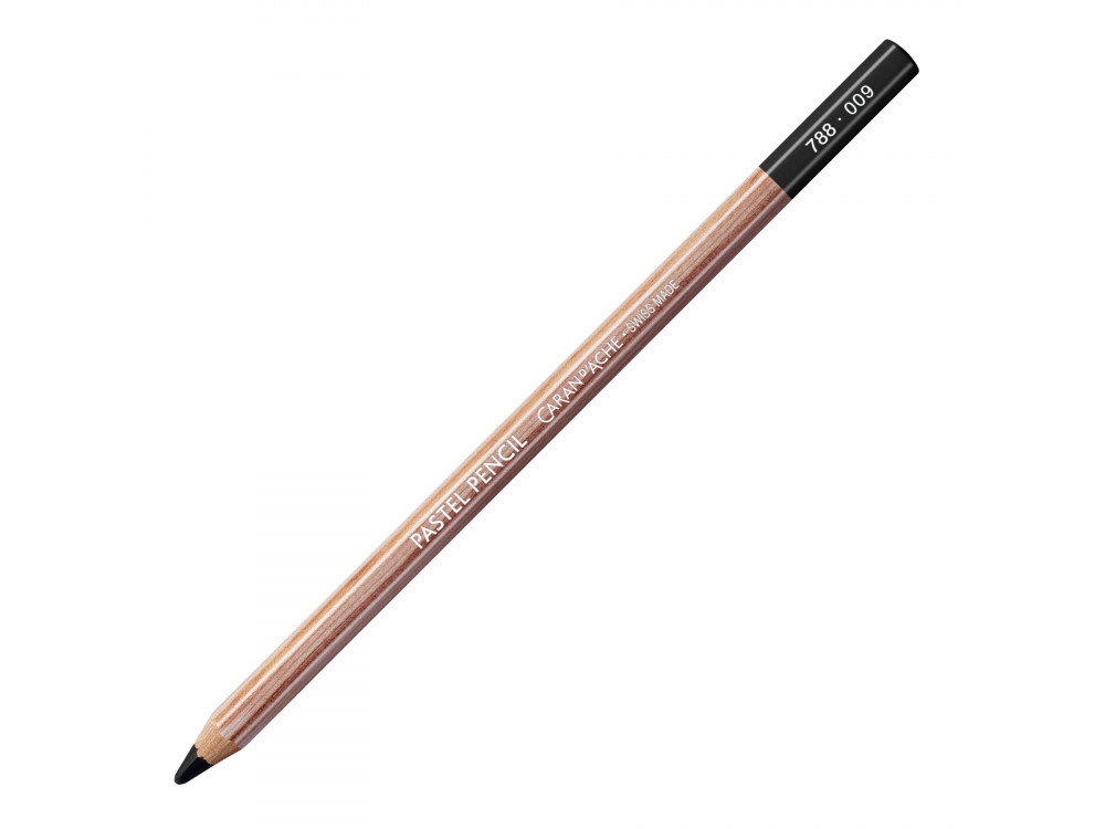 Pastela sucha w kredce Pastel Pencil - Caran d'Ache - 009, Black