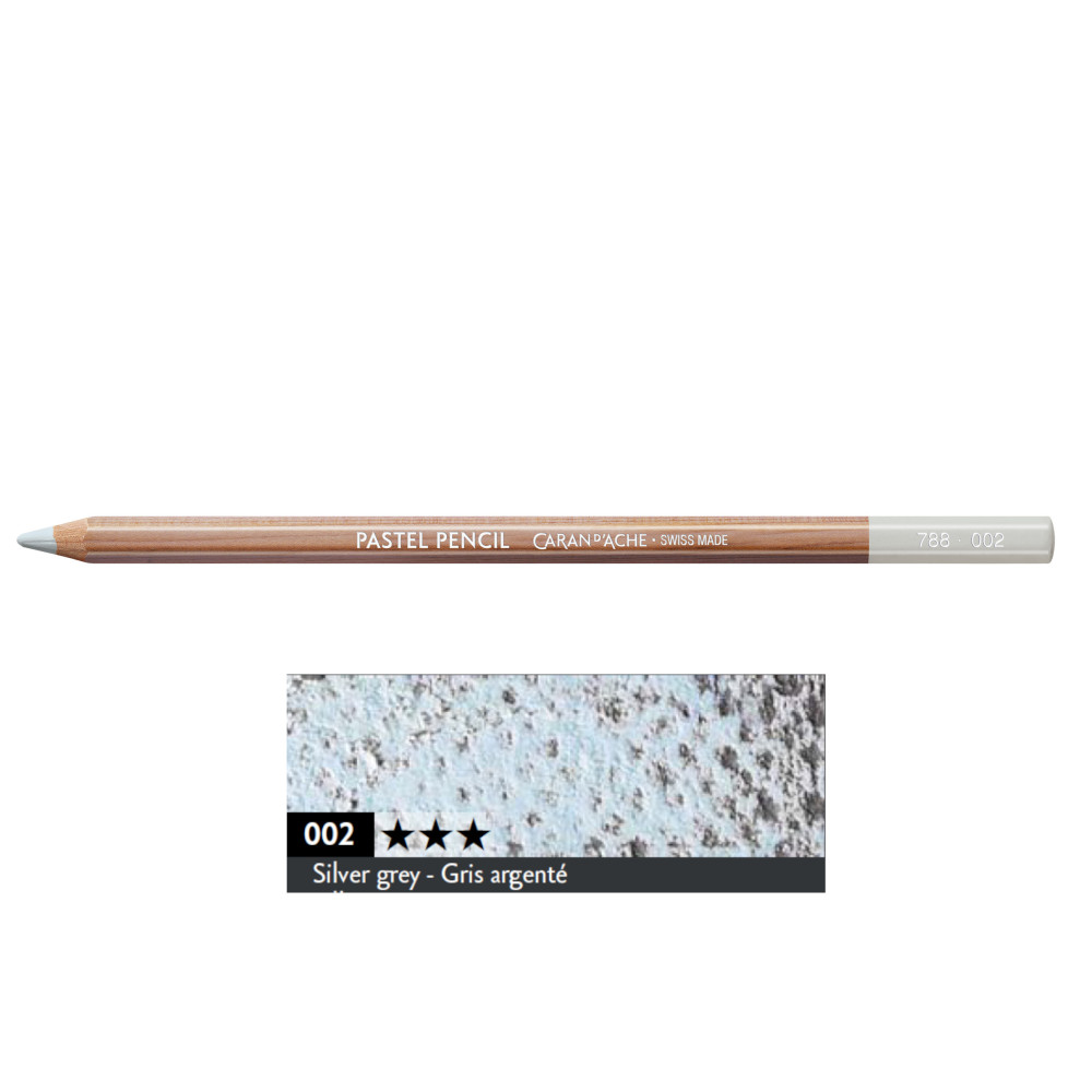 Dry Pastel Pencil - Caran d'Ache - 002, Silver Grey