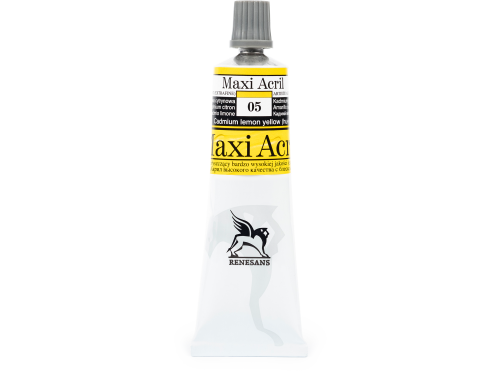 Farba akrylowa Maxi Acril - Renesans - 05, cadmium lemon yellow hue, 60 ml