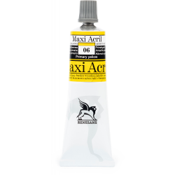 Acrylic paint Maxi Acril - Renesans - 06, primary yellow, 60 ml