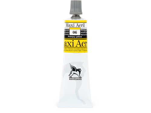 Farba akrylowa Maxi Acril - Renesans - 06, primary yellow, 60 ml