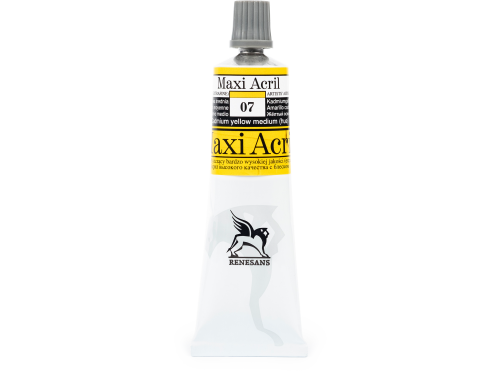 Farba akrylowa Maxi Acril - Renesans - 07, cadmium yellow medium hue, 60 ml