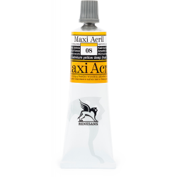 Acrylic paint Maxi Acril - Renesans - 08, cadmium yellow deep hue, 60 ml