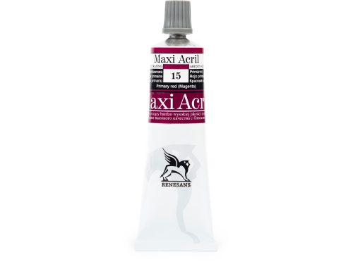 Farba akrylowa Maxi Acril - Renesans - 15, primary red, 60 ml