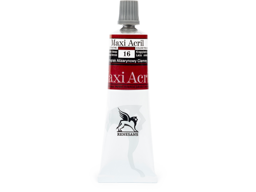 Acrylic paint Maxi Acril - Renesans - 16, madder lake deep, 60 ml