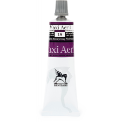 Acrylic paint Maxi Acril - Renesans - violet alizarin, 60 ml