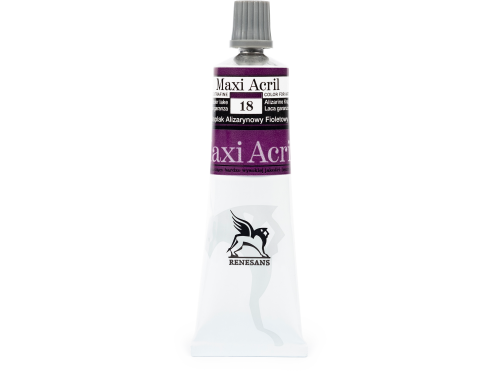 Acrylic paint Maxi Acril - Renesans - violet alizarin, 60 ml