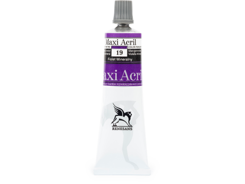 Acrylic paint Maxi Acril - Renesans - mineral violet, 60 ml