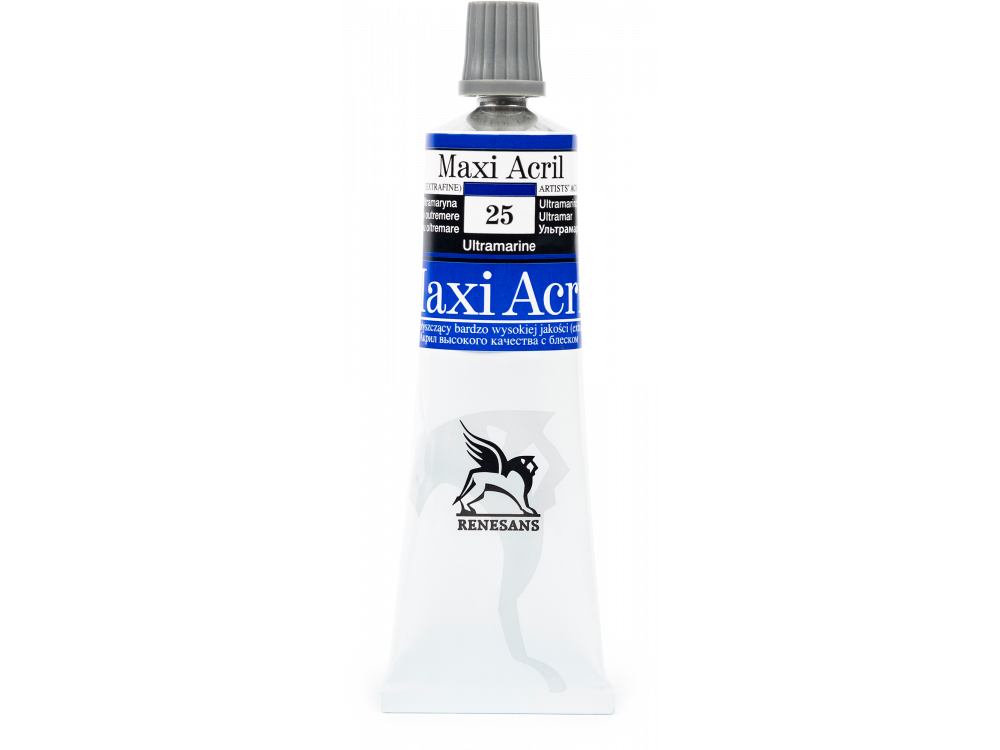 Farba akrylowa Maxi Acril - Renesans - 25, ultramarine blue, 60 ml