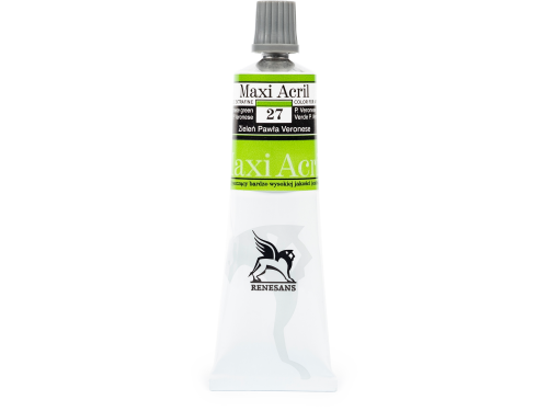 Acrylic paint Maxi Acril - Renesans - 27, Paolo Veronese green, 60 ml