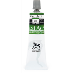 Farba akrylowa Maxi Acril - Renesans - 30, olive green, 60 ml