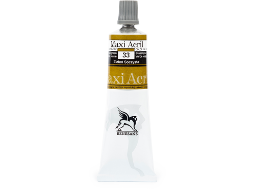Farba akrylowa Maxi Acril - Renesans - 33, sap green, 60 ml