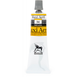 Acrylic paint Maxi Acril - Renesans - 34, gold ochre, 60 ml