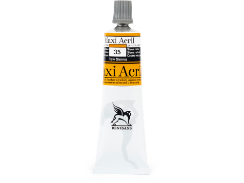 Farba akrylowa Maxi Acril - Renesans - 35, raw sienna, 60 ml