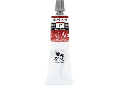 Acrylic paint Maxi Acril - Renesans - 37, burnt sienna, 60 ml