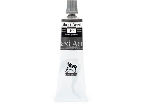Farba akrylowa Maxi Acril - Renesans - 40, bitumen, 60 ml