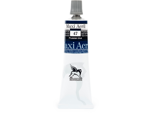 Acrylic paint Maxi Acril - Renesans - 47, Prussian blue, 60 ml