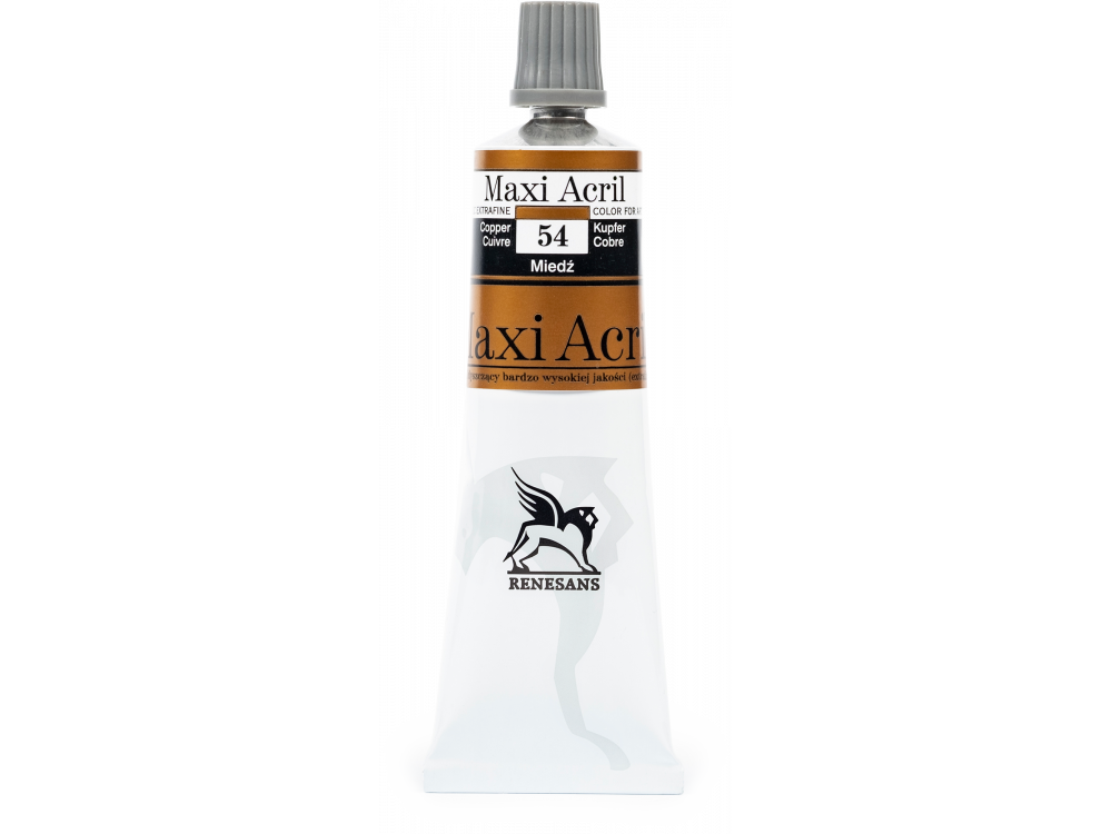 Farba akrylowa Maxi Acril - Renesans - 54, copper, 60 ml