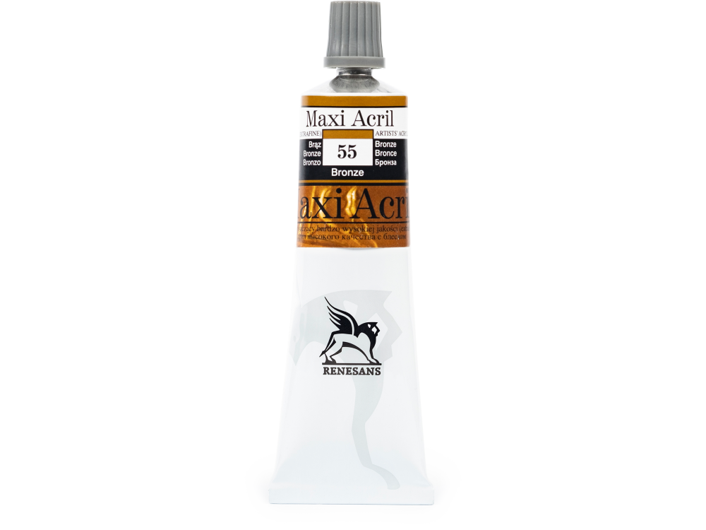 Acrylic paint Maxi Acril - Renesans - 55, bronze, 60 ml