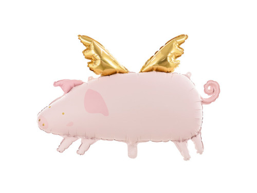 Foil balloon Pig - pink, 72 x 46 cm