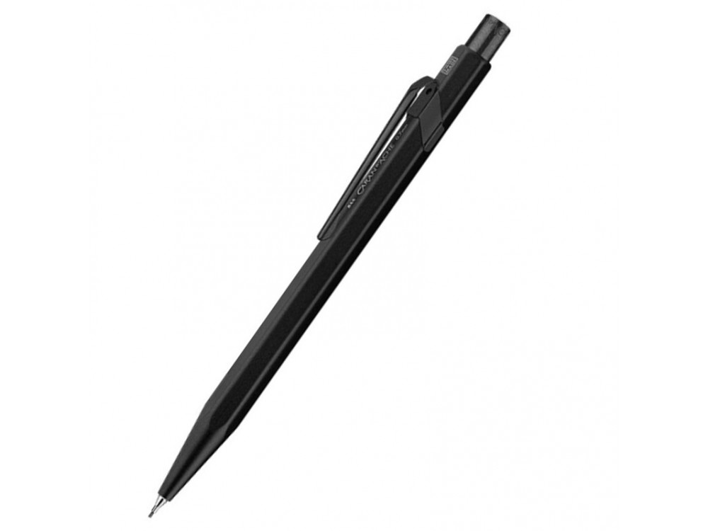 Ołówek mechaniczny 844 Premium z etui - Caran d'Ache - Black Code, 0,7 mm