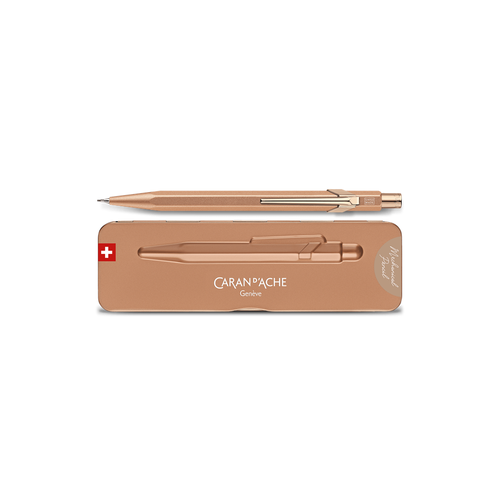 Mechanical pencil 844 Premium - Caran d'Ache - Brut Rose, 0,7 mm
