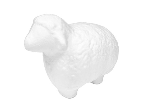 Styrofoam lamb - 12,5 cm