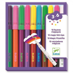 Set of magic felt-tips for kids - Djeco - 10 colors