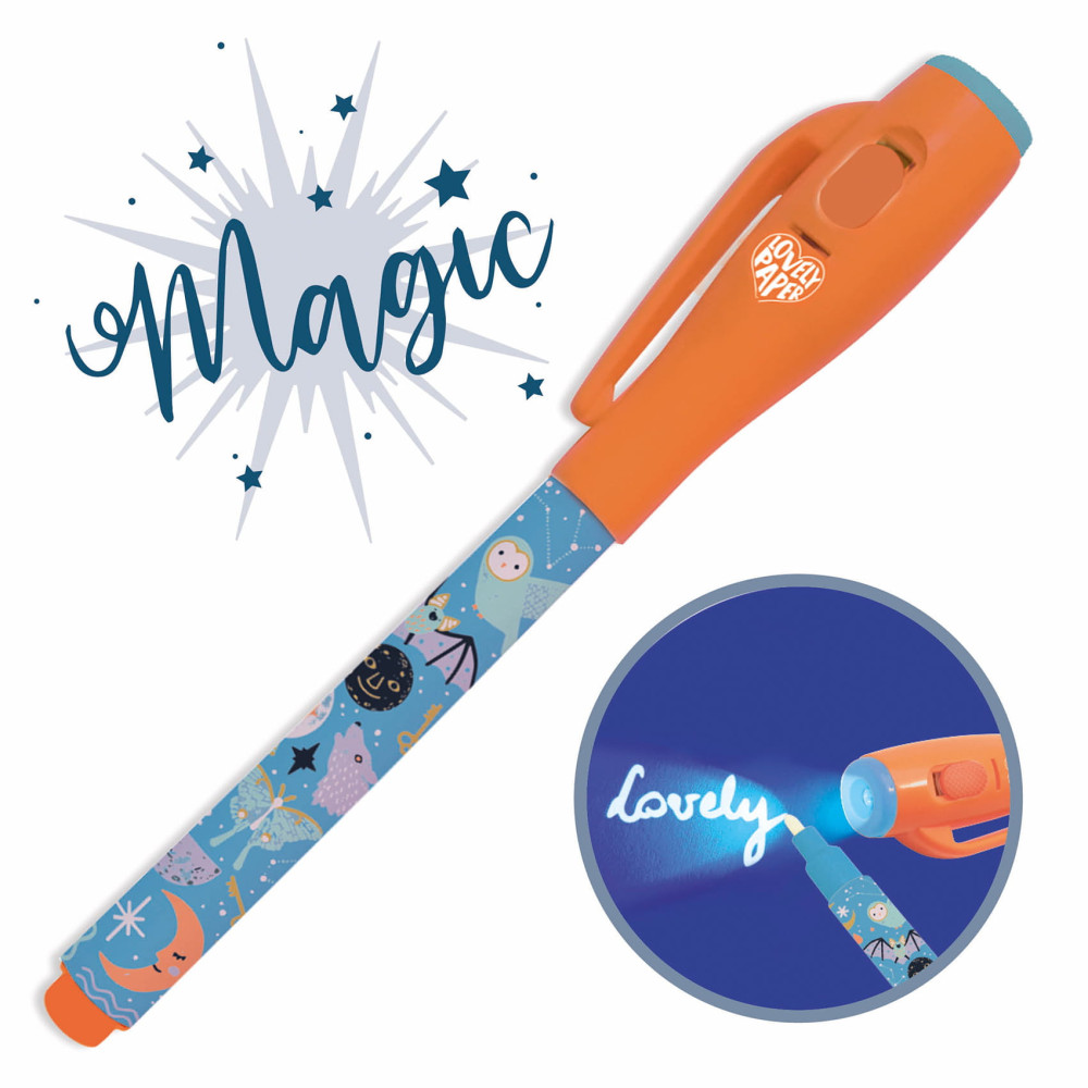 Magic, UV invisible pen for kids - Djeco - Camille