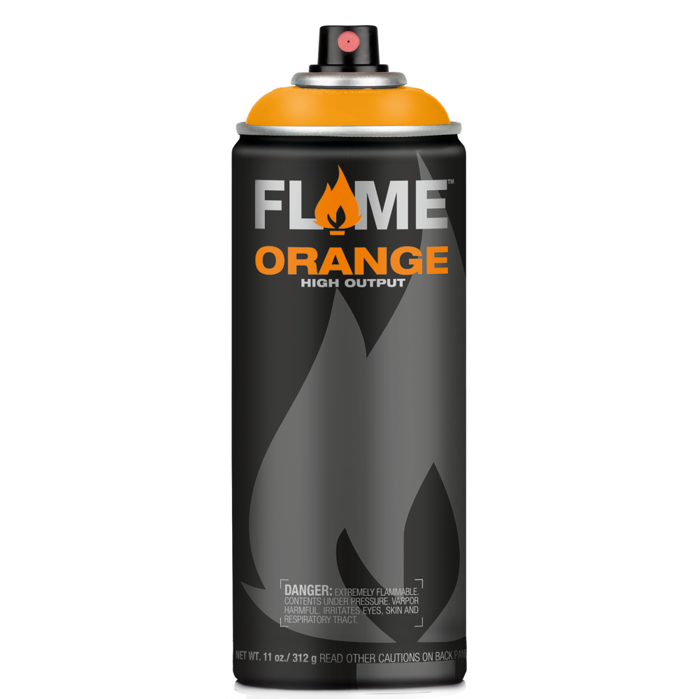 Flame Orange acrylic spray paint - Molotow - 113, Curry, 400 ml