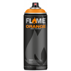 Flame Orange acrylic spray paint - Molotow - 202, Pastel Orange, 400 ml