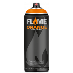Farba akrylowa w sprayu Flame Orange - Molotow - 204, Light Orange, 400 ml