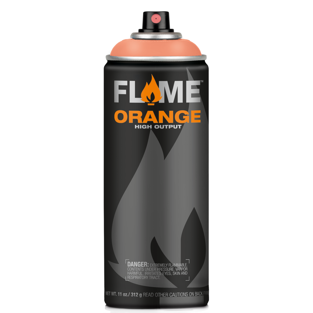 Flame Orange acrylic spray paint - Molotow - 205, Peach Dark, 400 ml