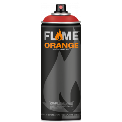 Flame Orange acrylic spray paint - Molotow - 312, Fire Red, 400 ml